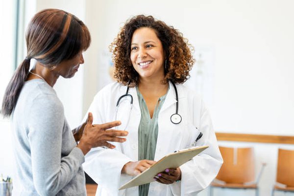 Doctor consulting a patient during a general health checkup